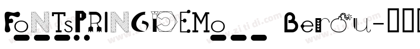 FONTSPRINGDEMO Berou字体转换